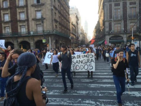 manifestación 1 de diciembre