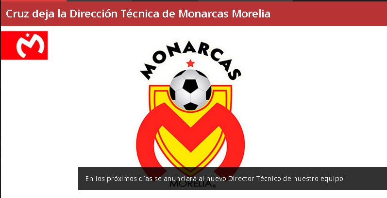 monarcas morelia despide profe cruz