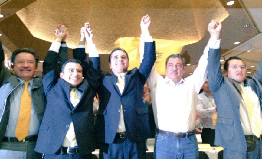 Silvano Aureoles elegido para candidato a la gubernatura Carlos Navarrete, Fidel Calderón, Torres Piña y Raúl Morón