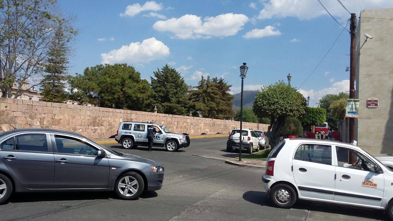 bloqueo patrulla Fuerza Ciudadana Acueducto Morelia