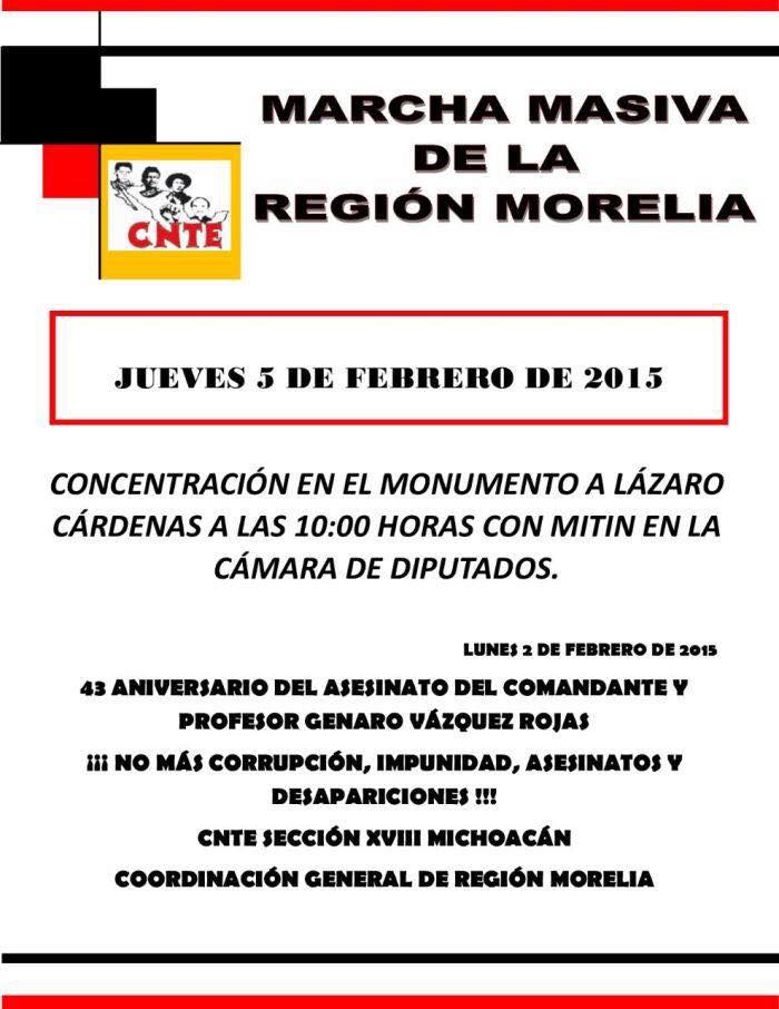 marcha CNTE Morelia