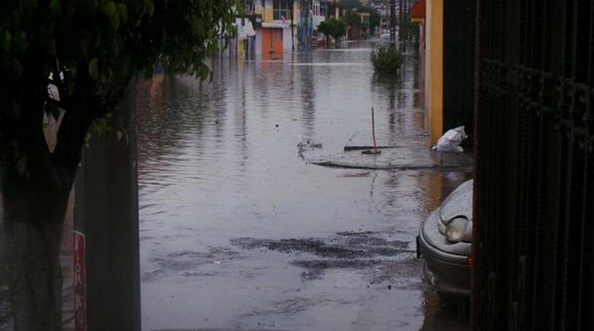 Prados Verdes inundado Morelia