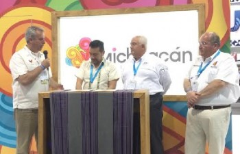 Secretario de Turismo Morelia Michoacán Roberto Monroy y Armando Enrique Rivera Ruiz