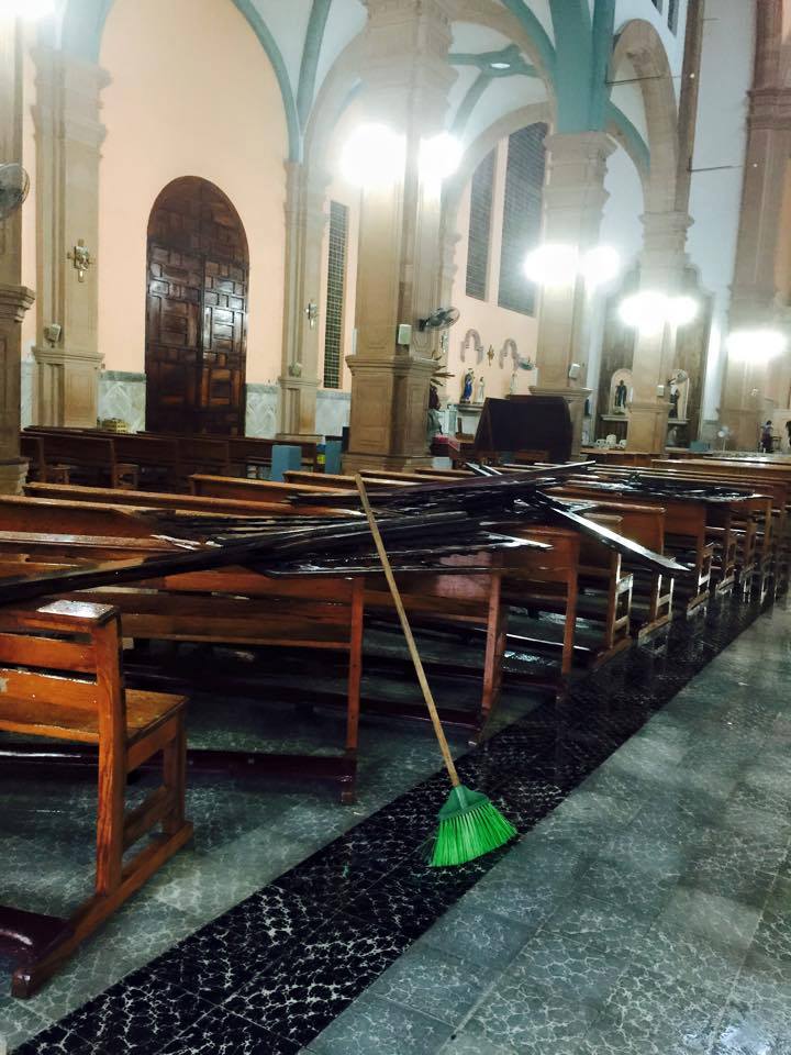 catedral de Apatzingán inundada 4