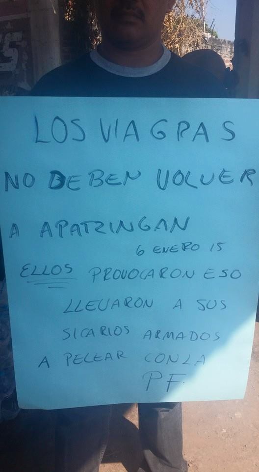 bloqueo Tierra Caliente vs reportaje Apatzingán 2