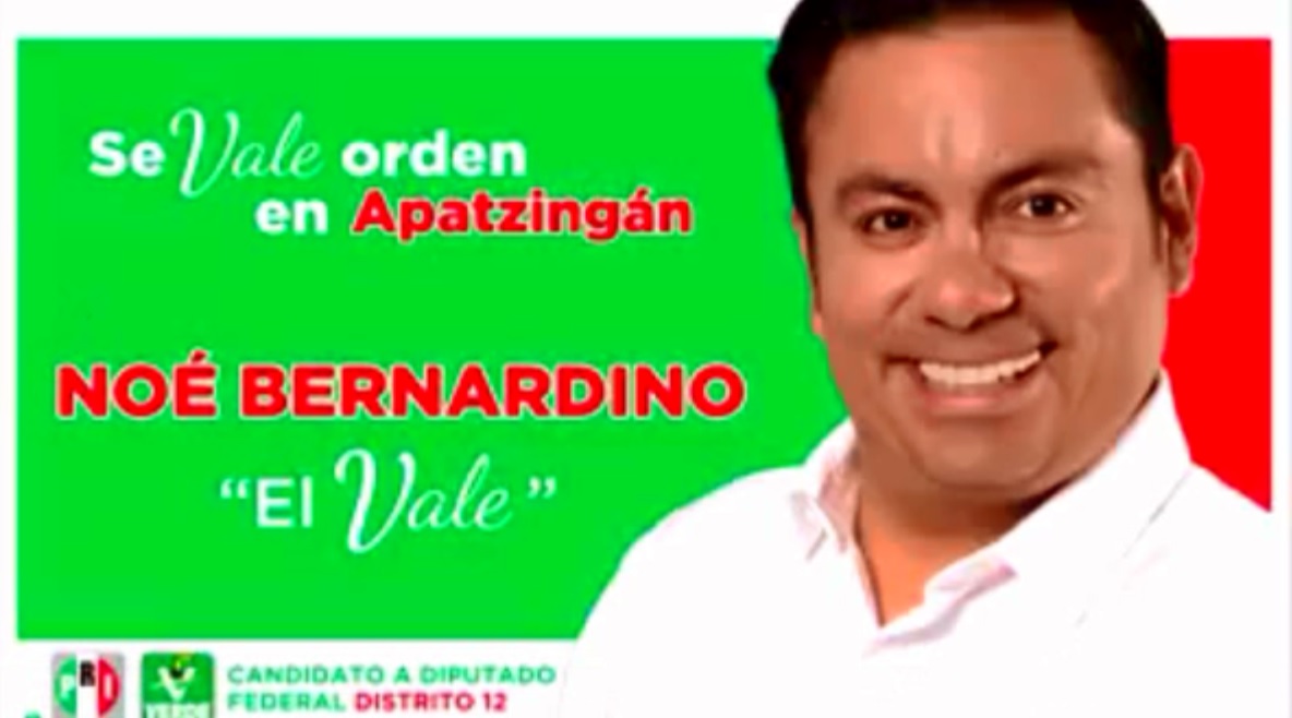 publicidad Noé Bernardino diputado federal Apatzingán