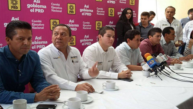 PRD-rueda-de-prensa-German-Tena-panistas-Puruandiro-y-Quiroga-Jesus-Zambrano