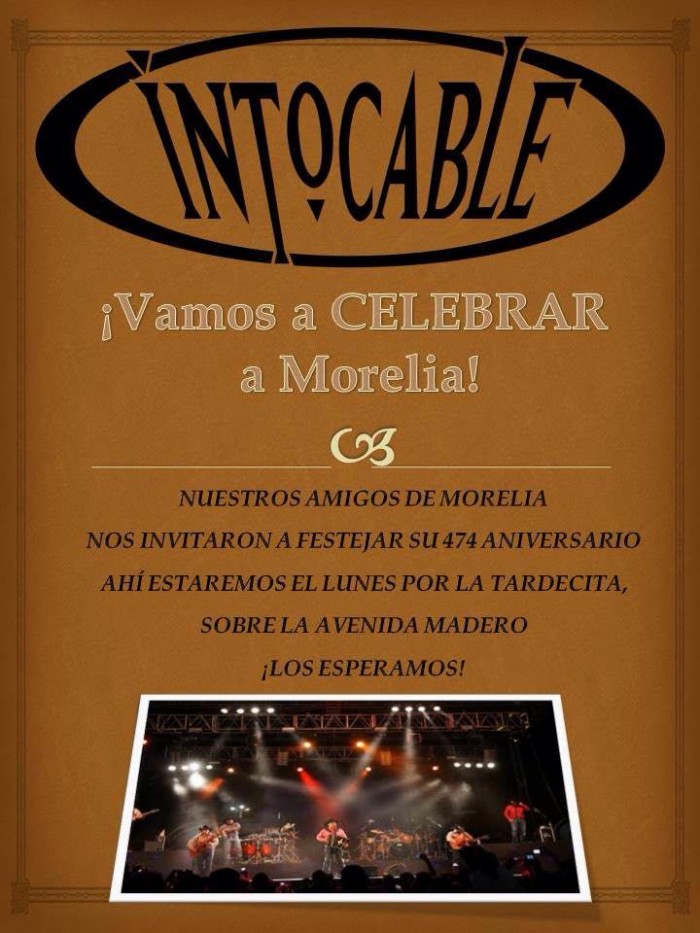 intocable morelia aniversario