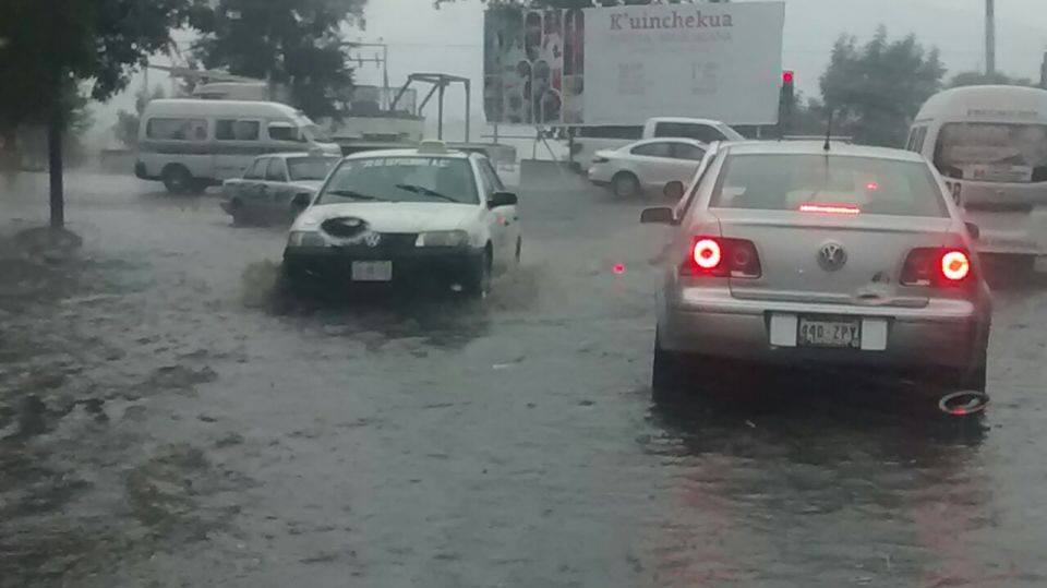 lluvia granizo Morelia rio