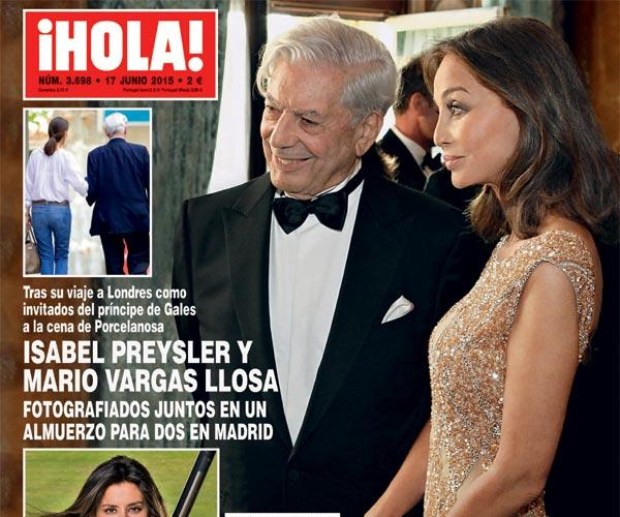 Mario Vargas Llosa con Isabel Preysler