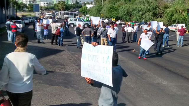 transportistas-bloqueo-Casa-de-Gobierno-Morelia