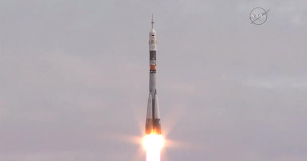 Despega-nave-espacial-Soyuz-