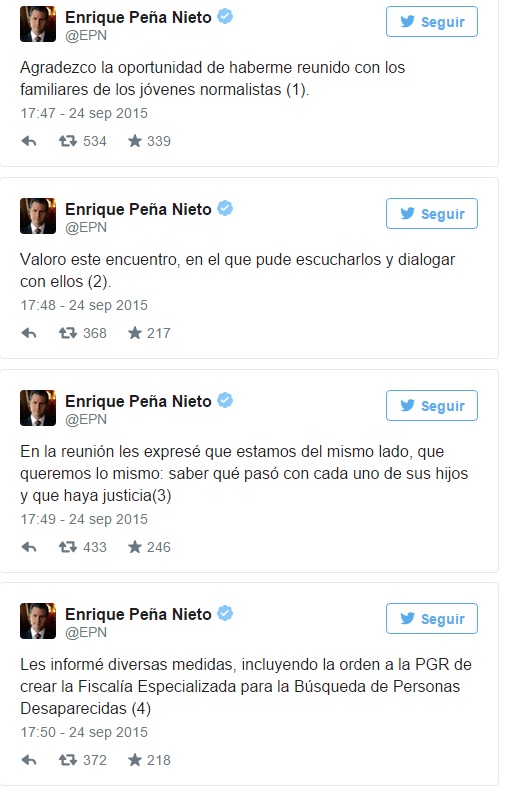 peña nieto papas ayotzinapa