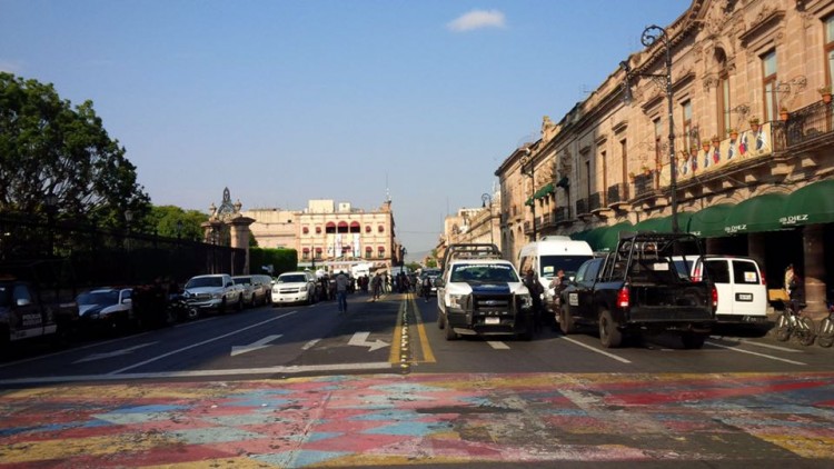 cierran centro para grabar hoy