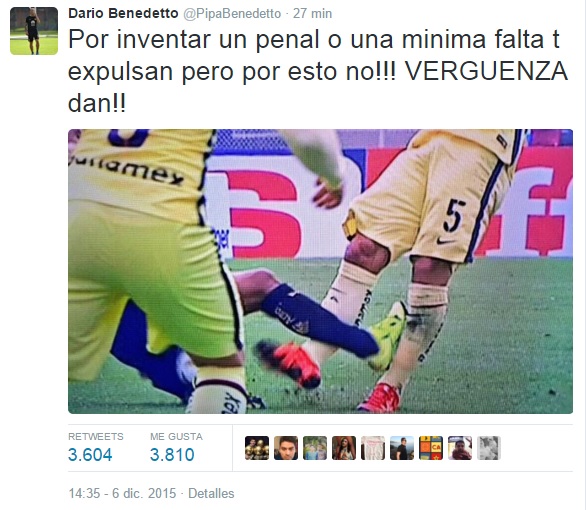 dario benedetto tw vs pumas 2