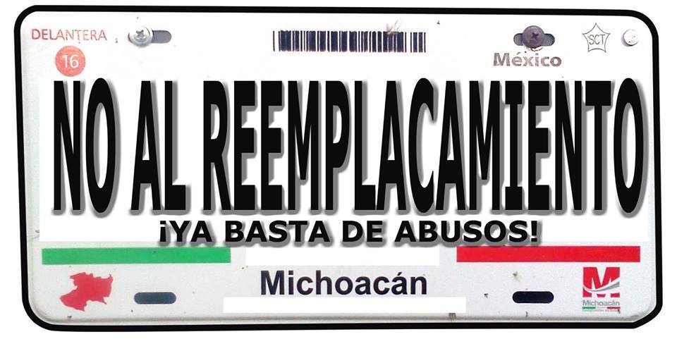 remplacamiento no al placa