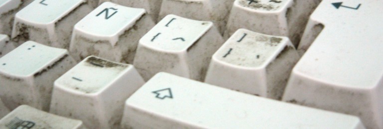 teclado sucio