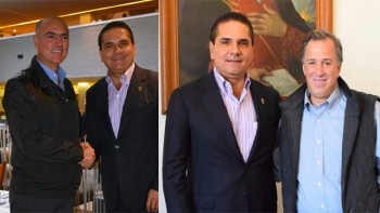 Silvano-Aureoles-con-José-Eduardo-Calzada-Rovirosa-SAGARPA-y-José-Antonio-Meade-Kuribreña-SEDESOL