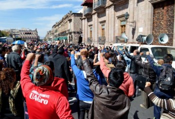 normalistas manifestación 28 ene 2