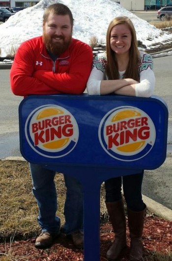 Joel Burger y Ashley King-burger king