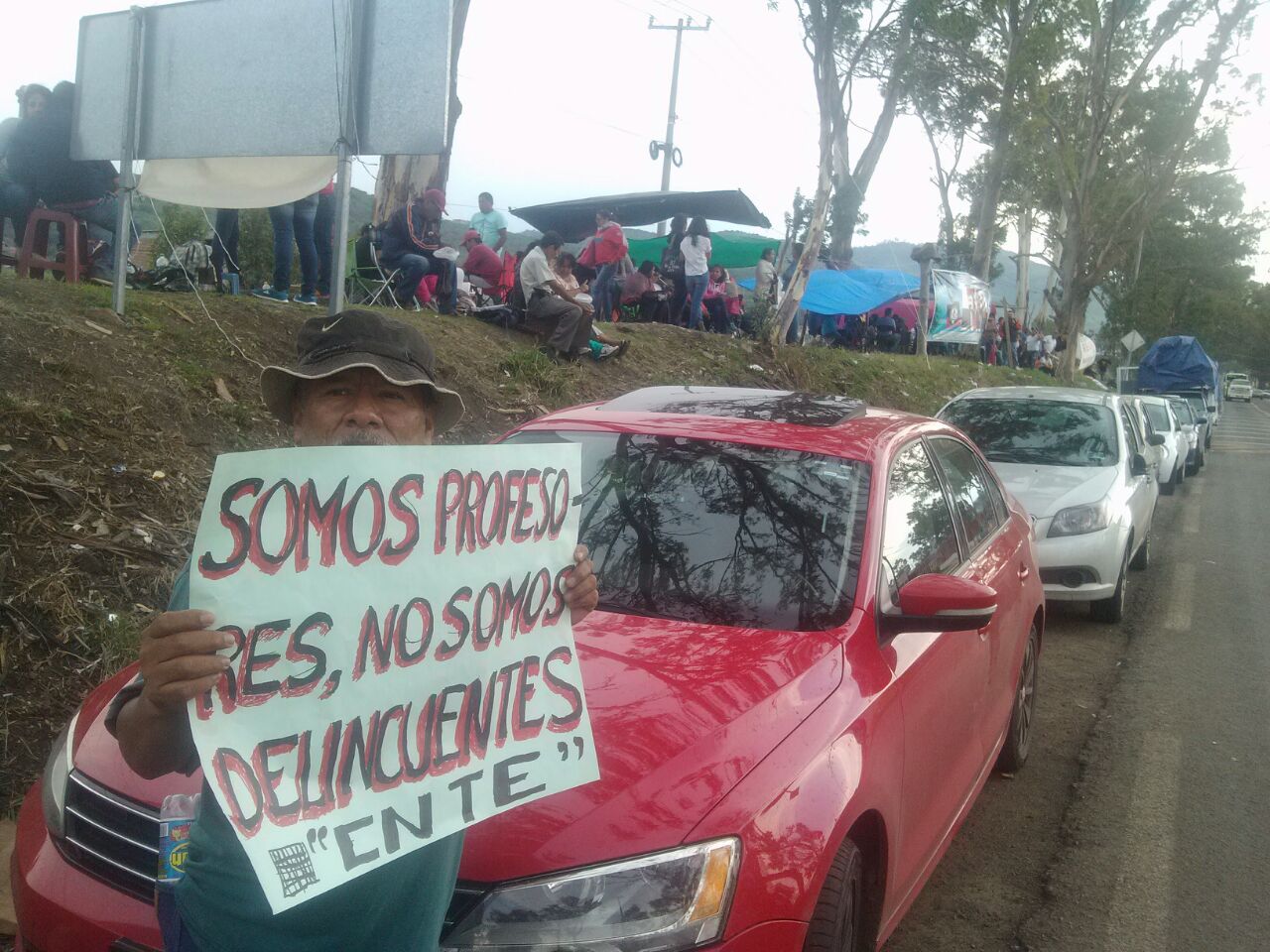 eugenio rodriguez cnte manifestación