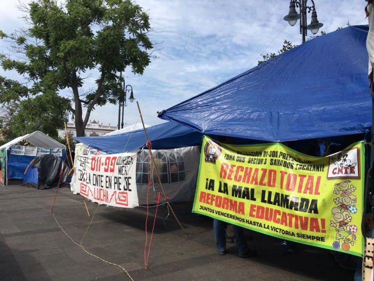 cnte boicot visita Peña Nieto Morelia