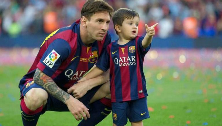 Lionel Messi y Thiago-FC Barcelona