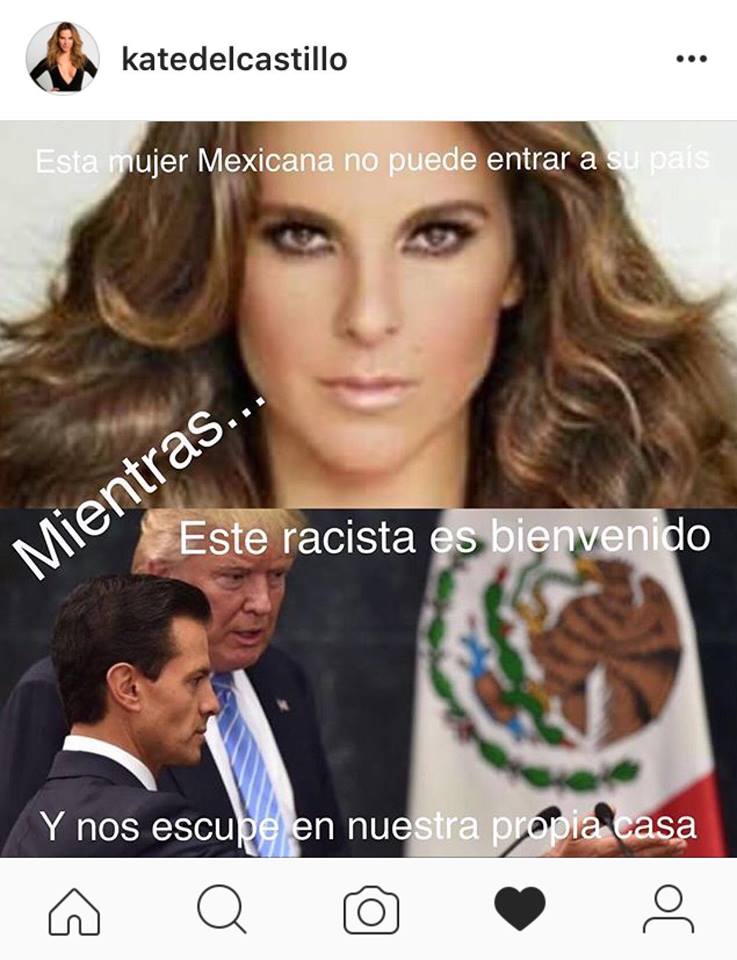 Visita de Donald Trump a México-Kate del Castillo