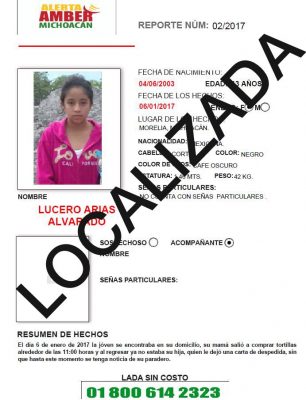 alerta amber michoacan