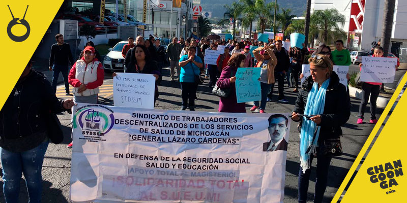 marcha-sindicalizados-Salud-Morelia