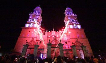 Catedral iluminación Morelia