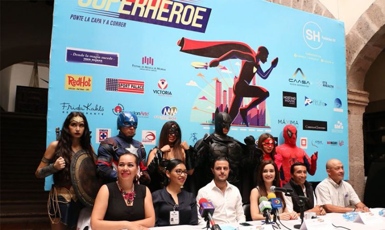 carrera superhéroe niños cáncer Morelia