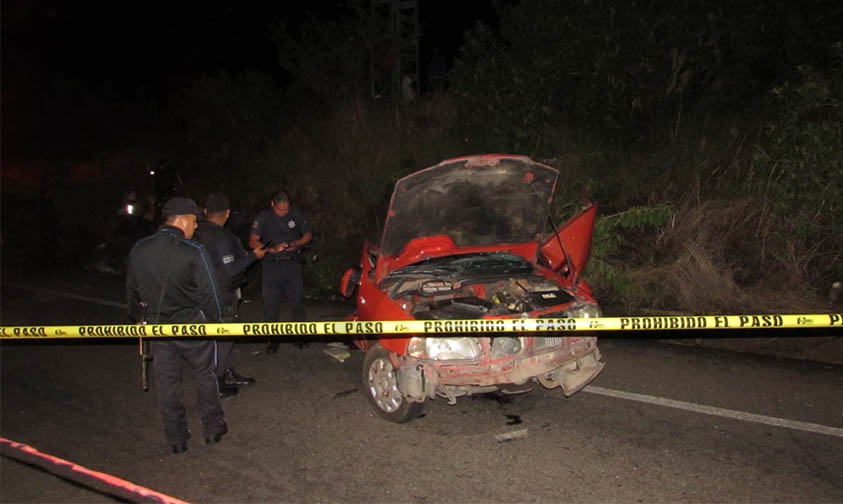 Cristóbal accidente Zamora Pointer Rojo