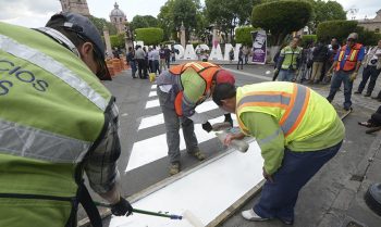 balizamiento Centro Avenida Madero Morelia