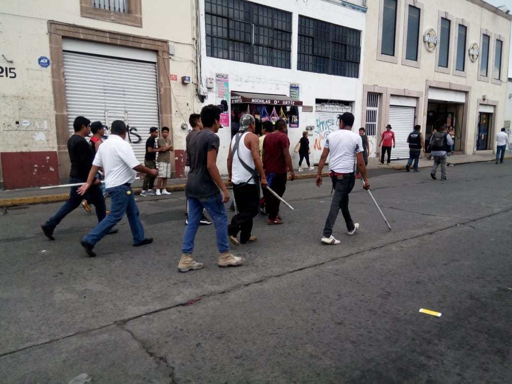 enfrentamiento comercio ambulante Morelia