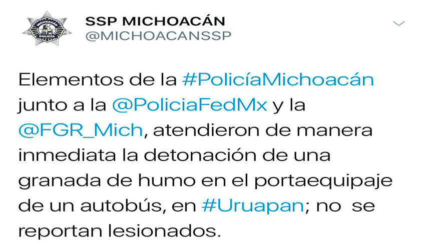 granada-autobús-Uruapan-Michoacán