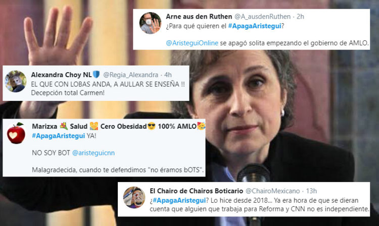 Surge #ApagaAristegui, Critican A Periodista Por Criticar Gobierno De AMLO