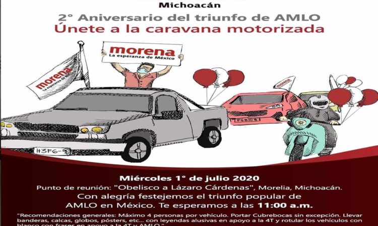 #Morelia Realizaran Caravana Para Celebrar El Triunfo De AMLO 