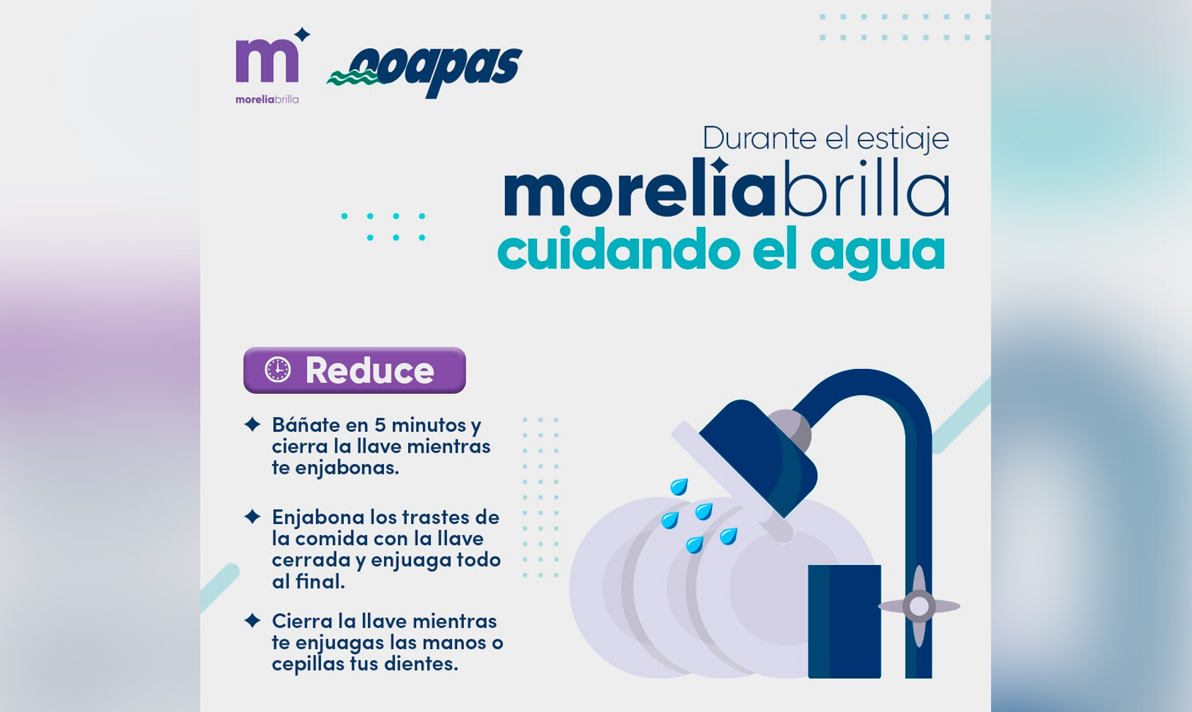 Morelia Ayto Lanza Campaña Con Tips Para Ahorrar Agua Changoonga