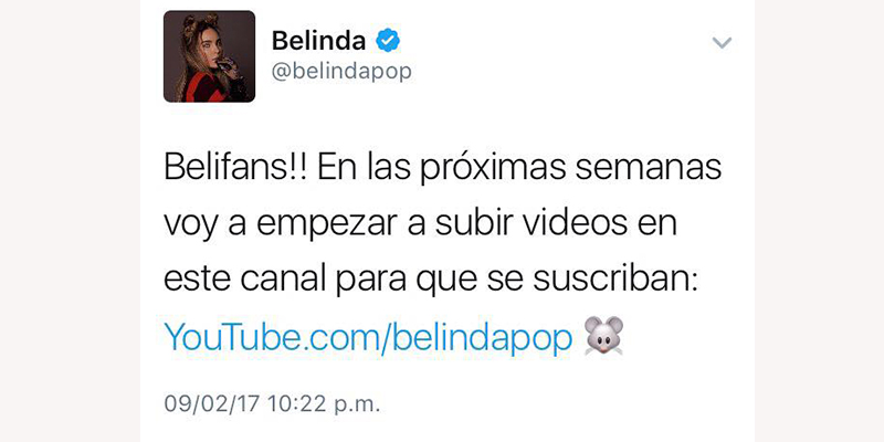 Belinda-Anuncia-Que-Será-YouTuber