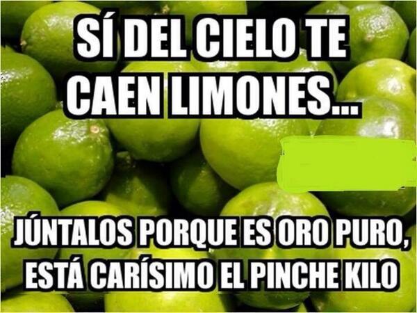 limón si del cielo te caen meme