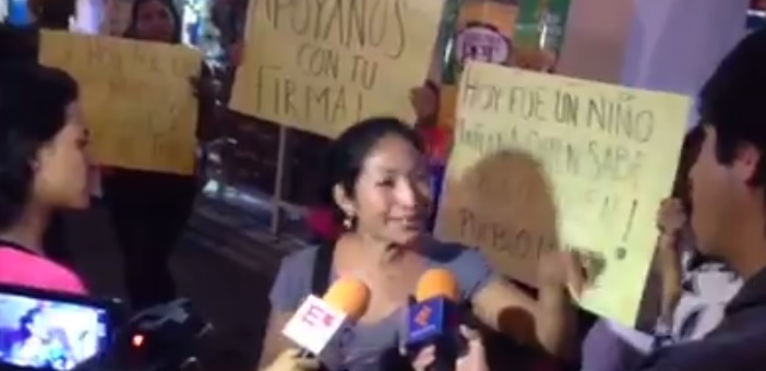 niño tren atropellado manifestaciòn 2