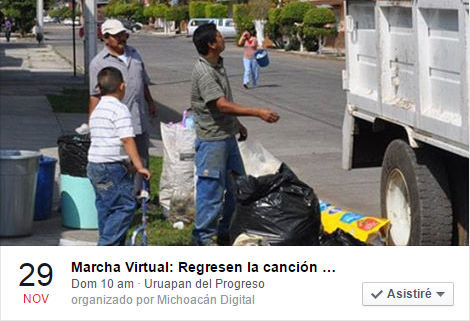 marcha para que regresen la canción del camion recolector