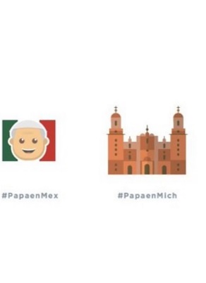 emojis papa visita mexico 2