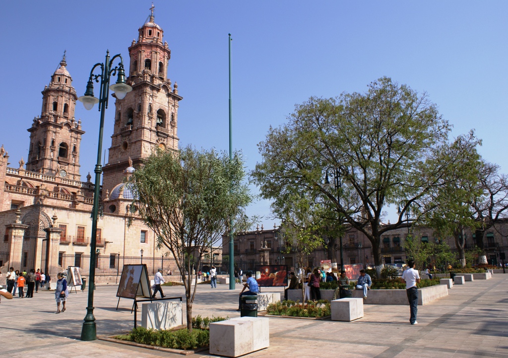 Plaza Ocampo de Morelia / Foto Vìa: Quokant / Flikcr