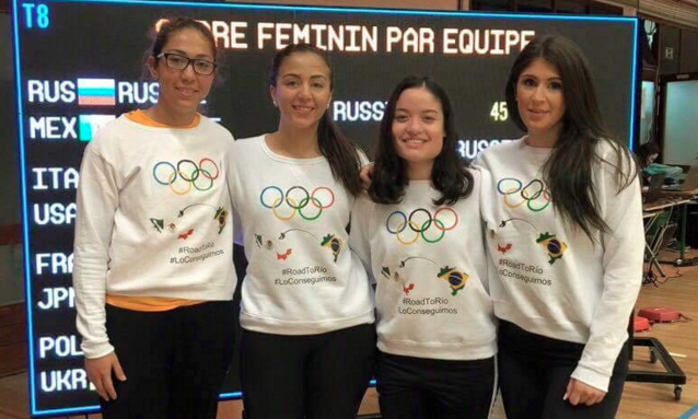 equipo femenil de esgrima-juegos olimpicos rio 2016