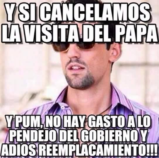 papa en morelia meme cancelar