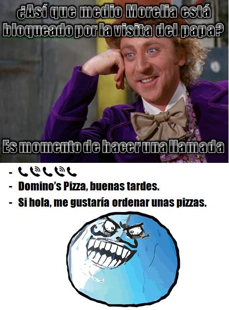 papa en morelia meme dominos