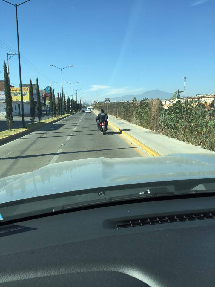 policias en moto con armas largas Morelia