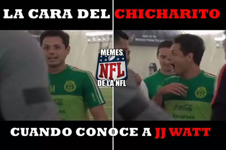 Video Asi Se Le Cayeron Los Calzones Al Chicharito Al Conocer A Jj Watt Changoonga Com